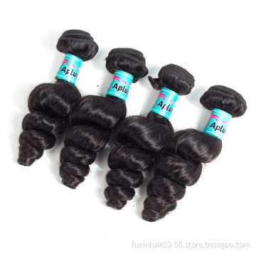 Qingdao Supplies Loose Wave Virgin Super Double Drawn Cuticle Aligned Hair Ali Express 10 a Grade 50 Inch Chinese Hair